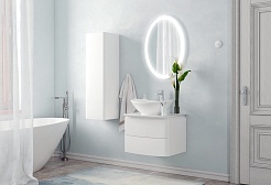 Corozo Тумба с раковиной Вико 60 Z2 подвесная белая – фотография-6